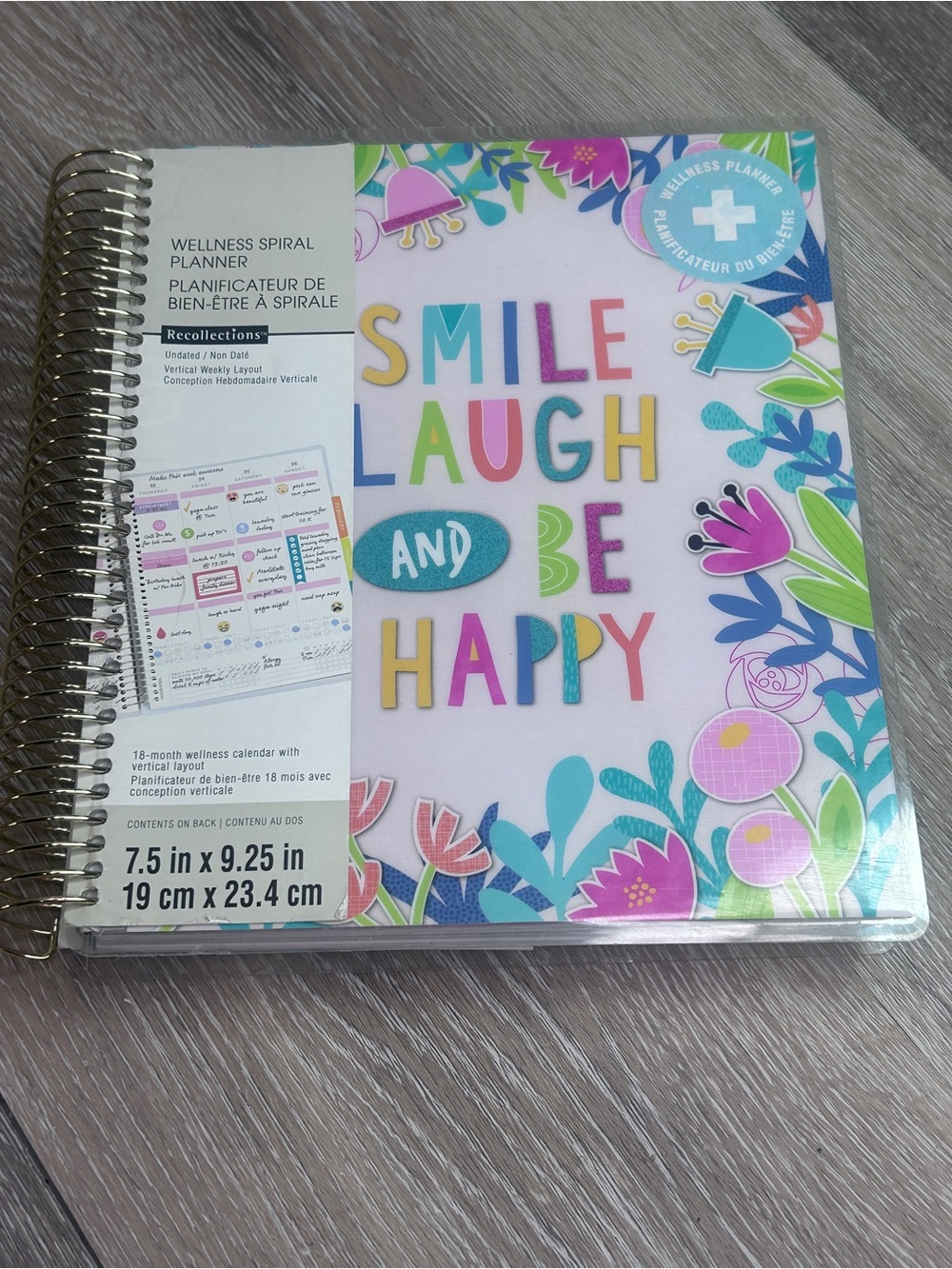 Recollections Wellness Spiral Planner • 18 Month Calendar • Motivational • NWOT